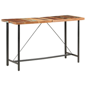 7-tlg. Bar-Set Altholz und Echtleder