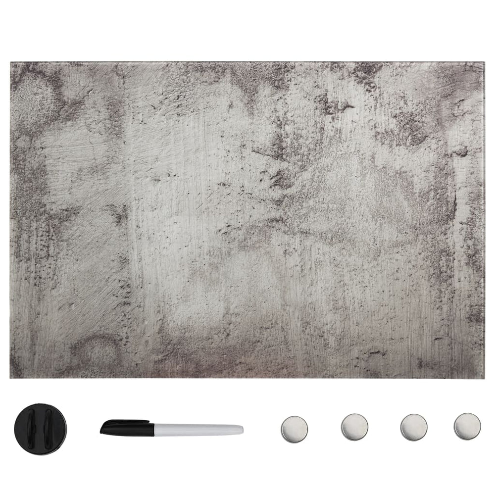 Magnettafel Wandmontage Glas 50x30 cm