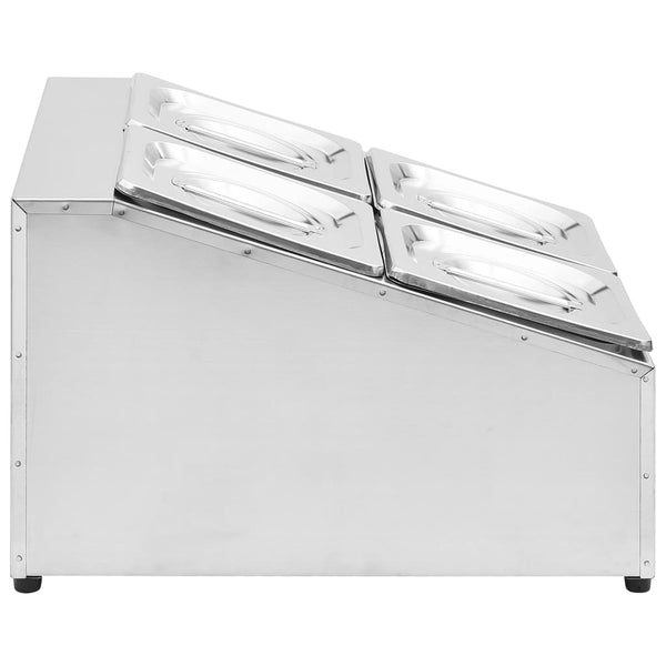 Gastronorm Ständer mit 4 GN 1/6 Behältern