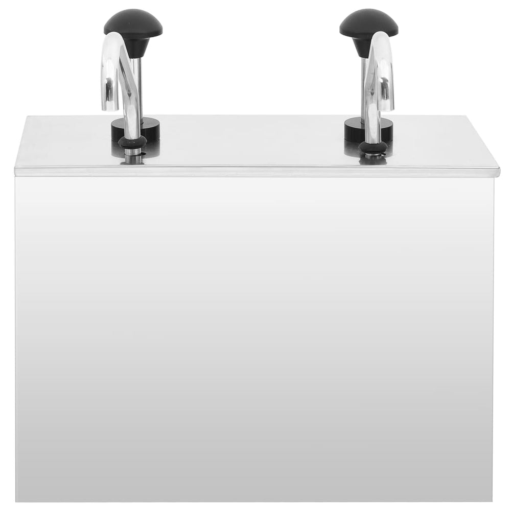 vidaXL Sauce Dispenser Stainless Steel 2 x 3.5 L