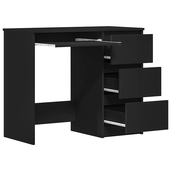 Schwarzer Schreibtisch 90x45 cm