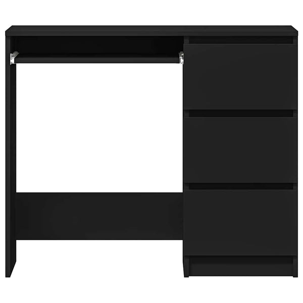 Schwarzer Schreibtisch 90x45 cm