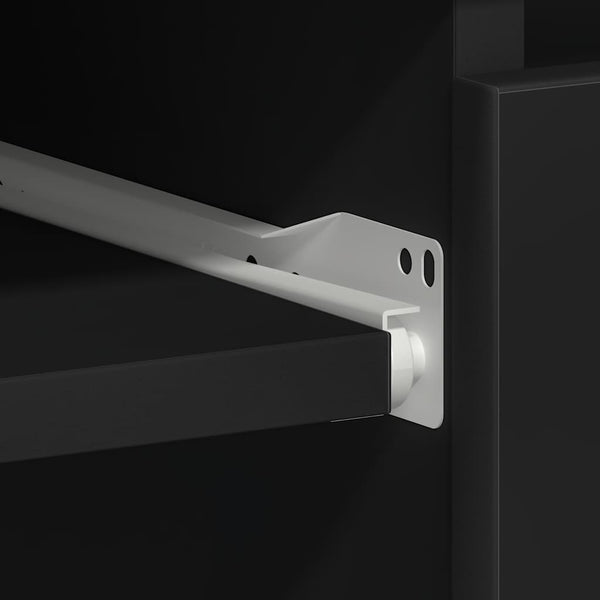 Schwarzer Schreibtisch 90x45 cm