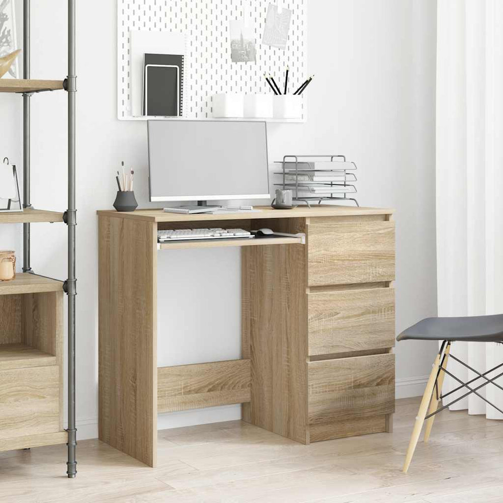 Schreibtisch Sonoma Eiche 90 cm