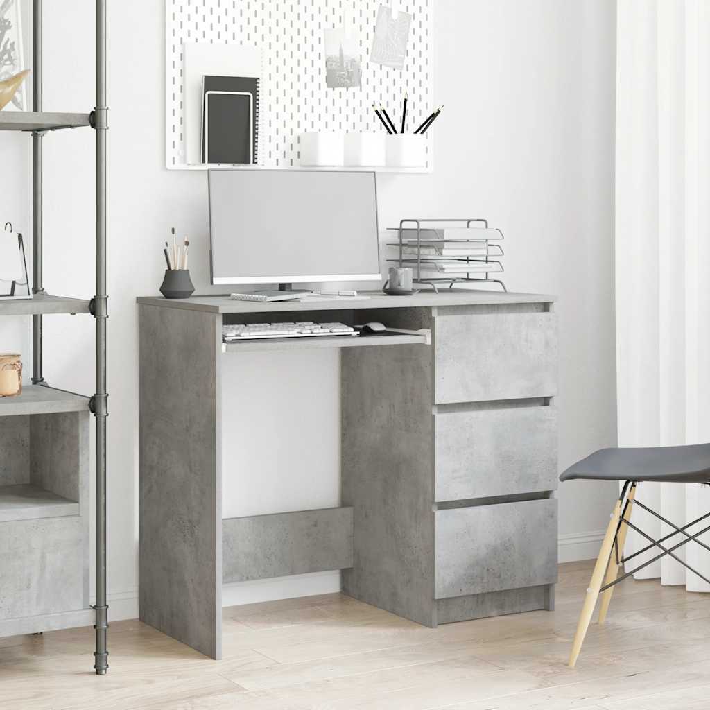 Schreibtisch Betongrau 90x45 cm