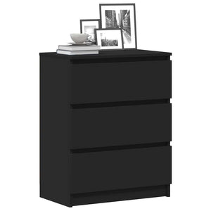 Schwarzes Sideboard 60x35x76 cm