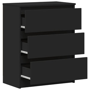 Schwarzes Sideboard 60x35x76 cm