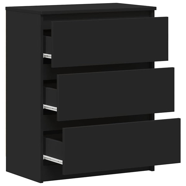 Schwarzes Sideboard 60x35x76 cm