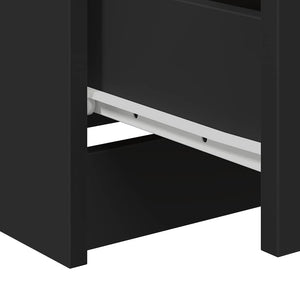 Schwarzes Sideboard 60x35x76 cm