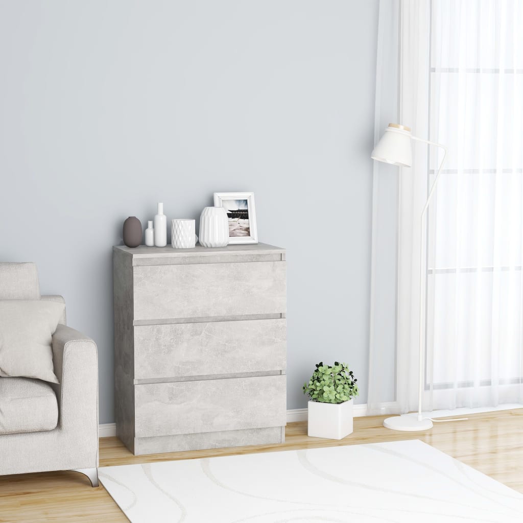 Sideboard Betongrau 60x35x76 cm
