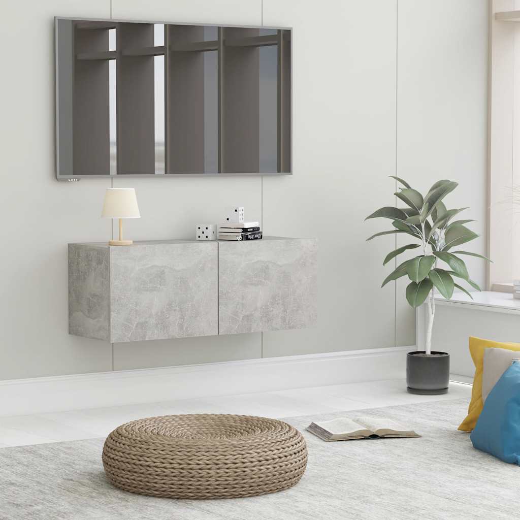 TV-Schrank Betongrau 80 cm