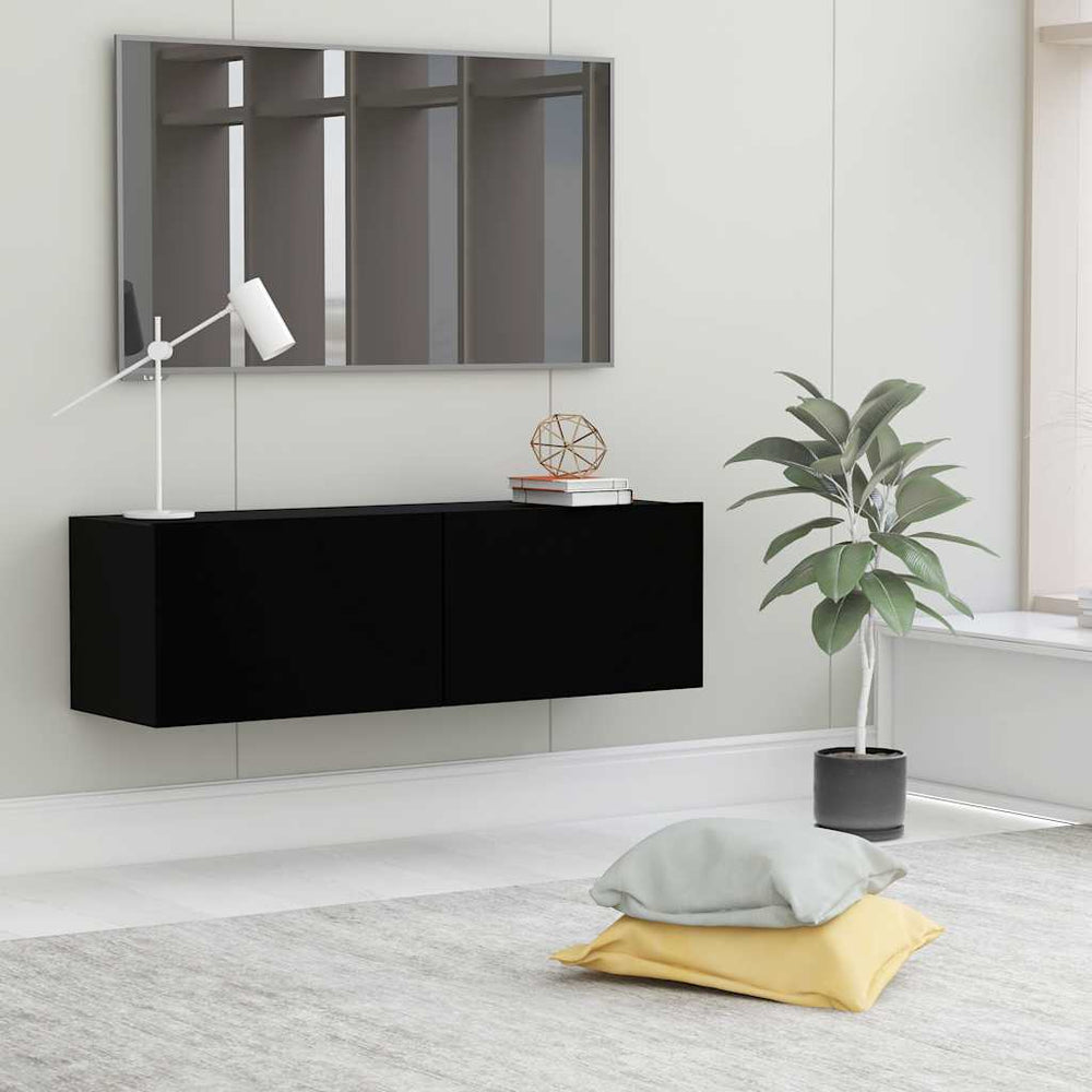 Schwarzer TV-Schrank 100 cm