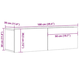TV-Schrank Sonoma Eiche 100 cm
