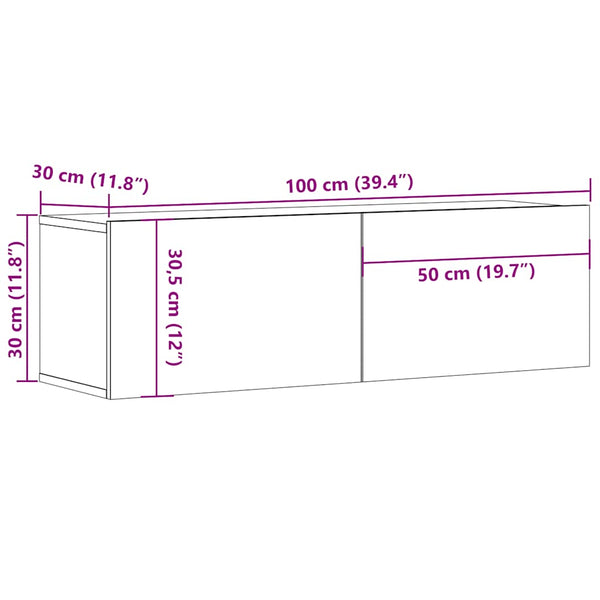 TV-Schrank Sonoma Eiche 100 cm