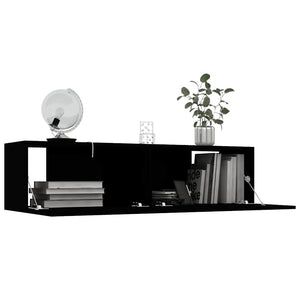 Schwarzer TV-Schrank 120 cm