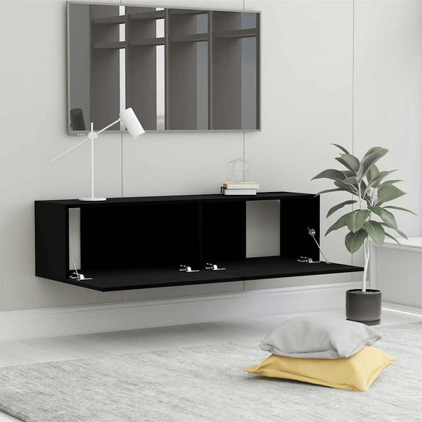 Schwarzer TV-Schrank 120 cm