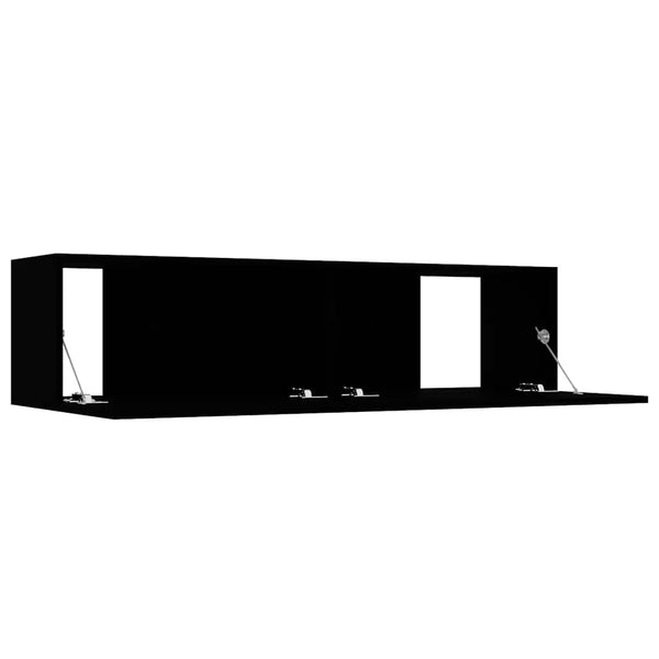 Schwarzer TV-Schrank 120 cm