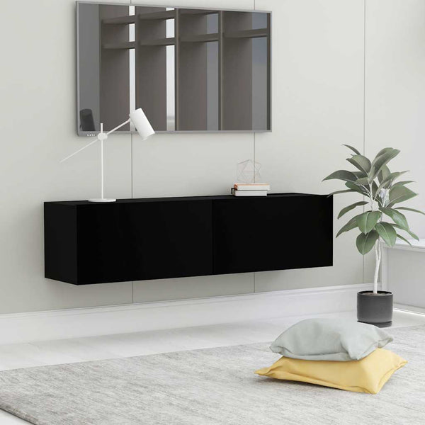 Schwarzer TV-Schrank 120 cm