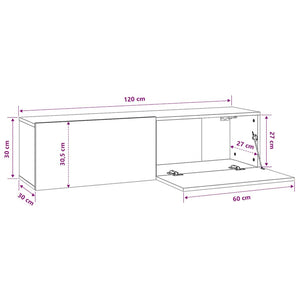 TV-Schrank Sonoma Eiche 120 cm