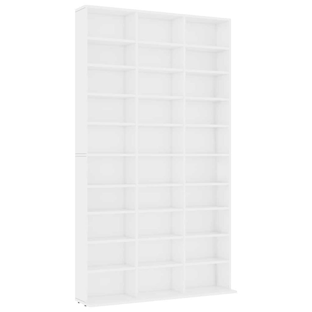 Weißes CD-Regal 102x23x177,5 cm