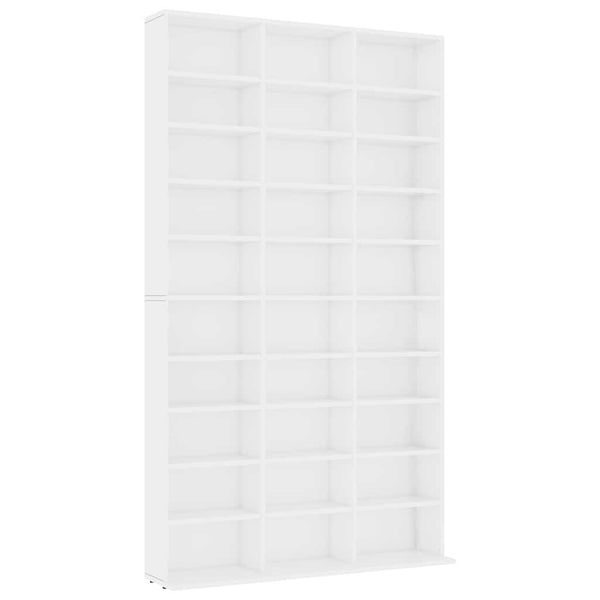 Weißes CD-Regal 102x23x177,5 cm