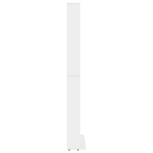 Weißes CD-Regal 102x23x177,5 cm