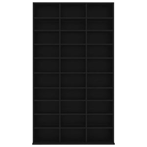 Schwarzer CD-Schrank, 102 cm breit