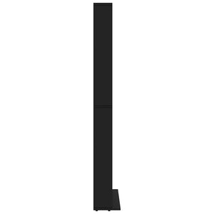 Schwarzer CD-Schrank, 102 cm breit