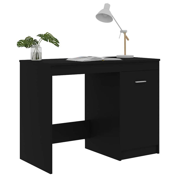 Schwarzer Schreibtisch 100x50 cm