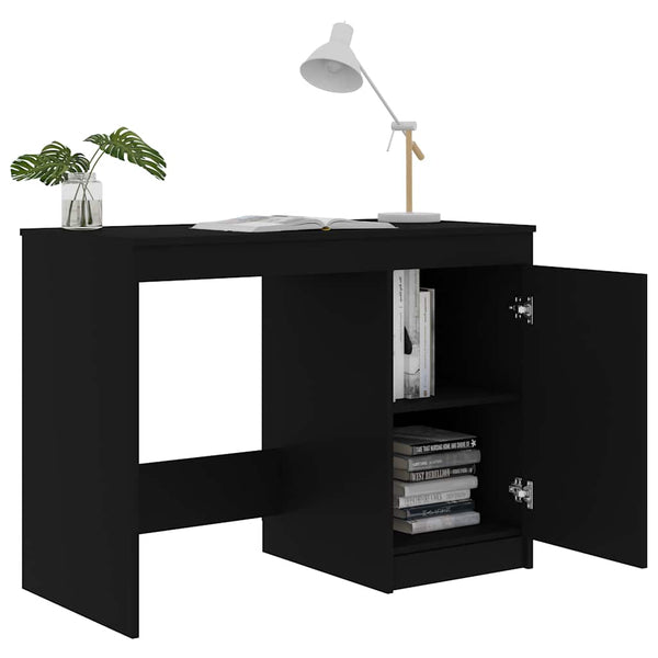 Schwarzer Schreibtisch 100x50 cm