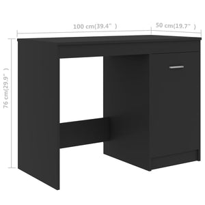 Grauer Schreibtisch 100x50 cm