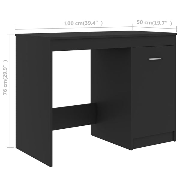 Grauer Schreibtisch 100x50 cm