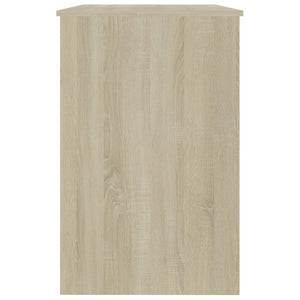 Schreibtisch Weiß Sonoma-Eiche 100 cm
