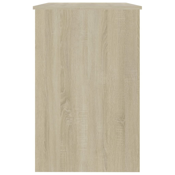 Schreibtisch Weiß Sonoma-Eiche 100 cm
