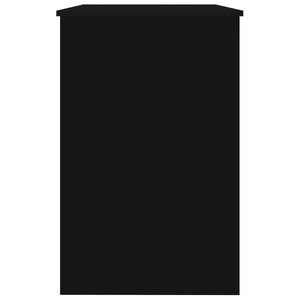 Schreibtisch Hochglanz Schwarz 100x50 cm