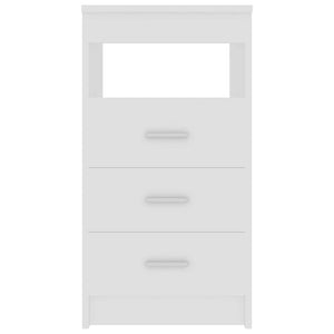Weißes Sideboard mit Schubladen, 40x50x76 cm
