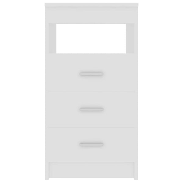 Weißes Sideboard mit Schubladen, 40x50x76 cm