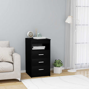 Schwarzes Sideboard mit Schubladen