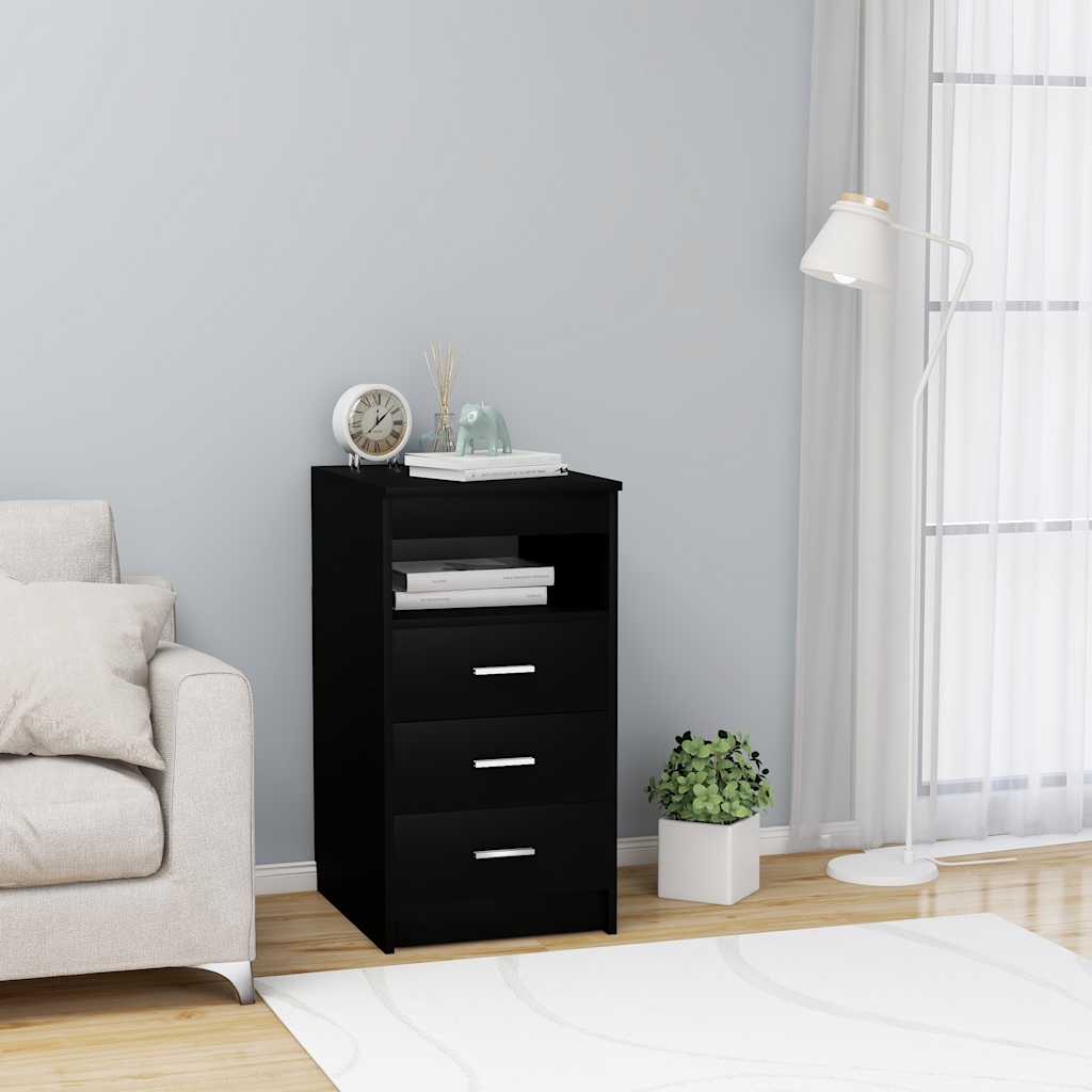 Schwarzes Sideboard mit Schubladen