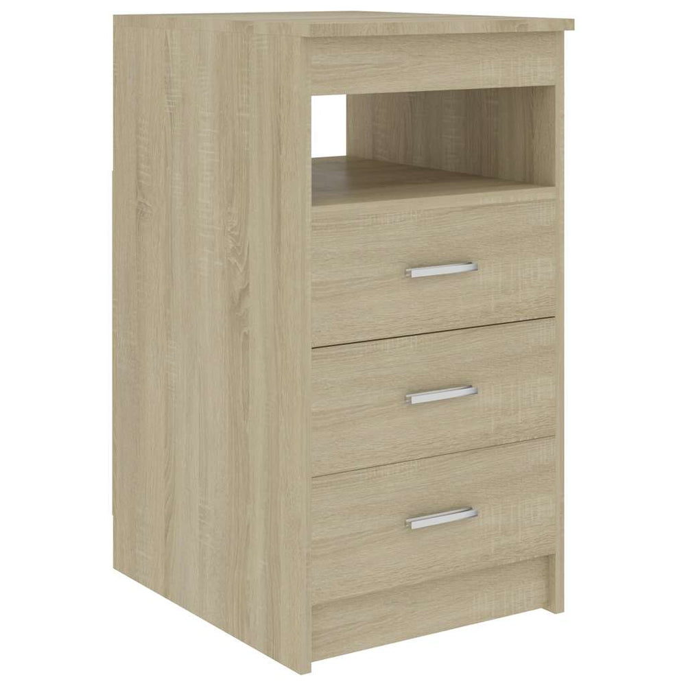 vidaXL Sideboard with Drawers Sonoma Oak 40x50x76 cm Engineered Wood