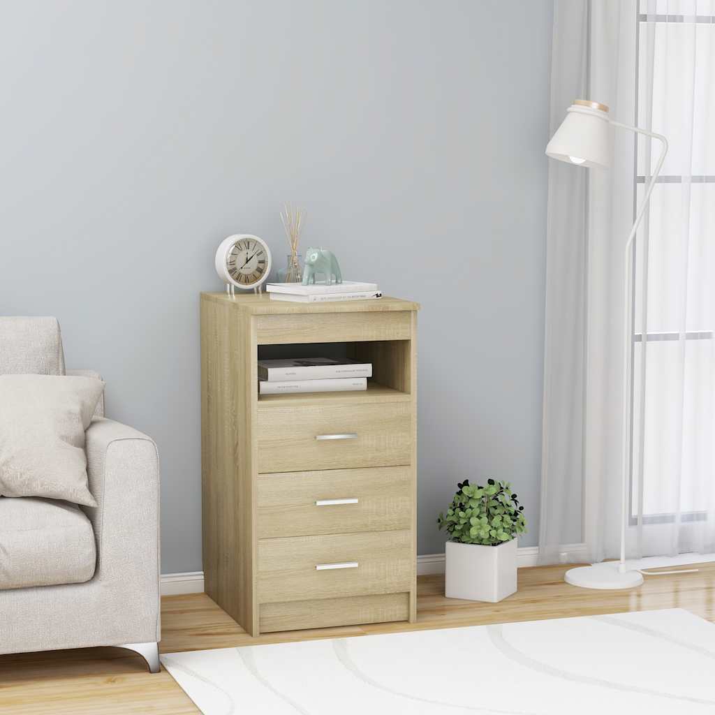 Sideboard Sonoma Eiche mit 3 Schubladen