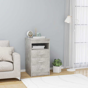 Betongraues Sideboard mit Schubladen