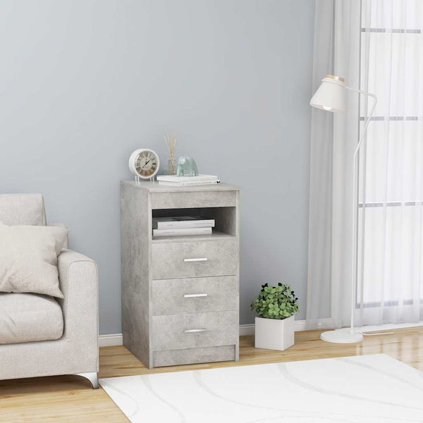 Betongraues Sideboard mit Schubladen