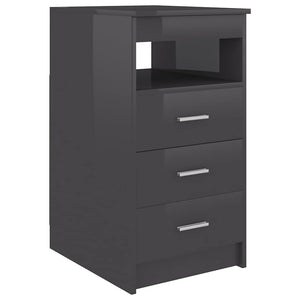 Hochglanz Grau Sideboard mit Schubladen