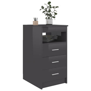 Hochglanz Grau Sideboard mit Schubladen