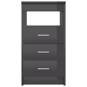 Hochglanz Grau Sideboard mit Schubladen