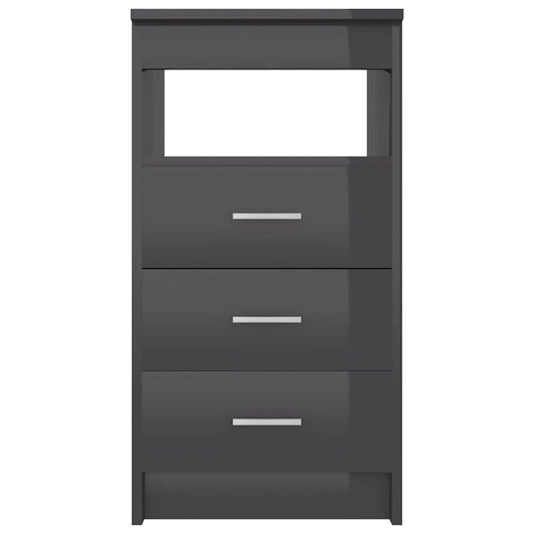 Hochglanz Grau Sideboard mit Schubladen