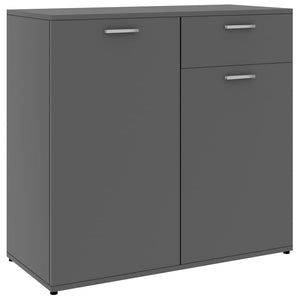 Graues Sideboard 80 cm Holzwerkstoff