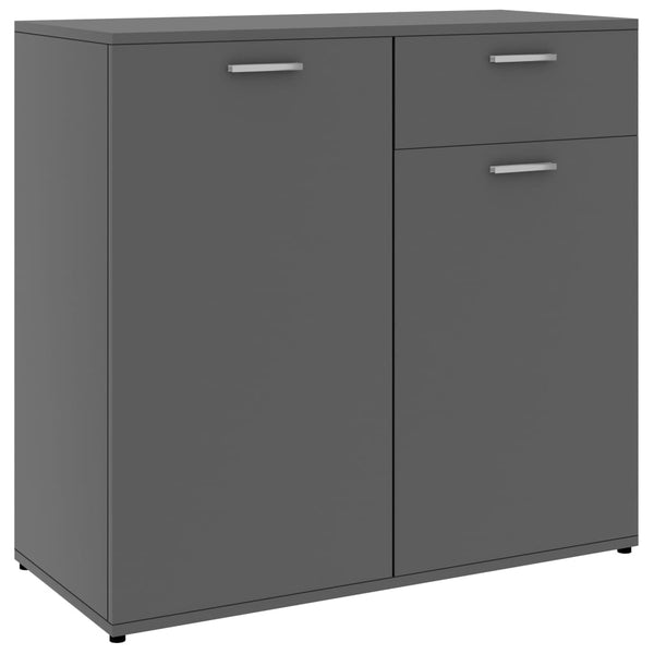 Graues Sideboard 80 cm Holzwerkstoff