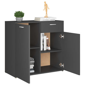 Graues Sideboard 80 cm Holzwerkstoff